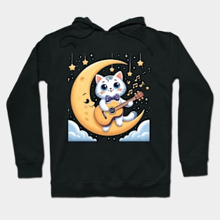 Cute Cat Singing With A Guitar Hoodie